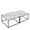 White, variant on XgoodX Modern Nesting Coffee Table Set, Square Black Metal Frame with Marble Sintered Stone Top, Stylish and Functional Accent Tables for Living Room or Lounge-White