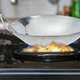 thumbnail image 3 of Miangastore 2 Pcs Poêle de Cuisine pour Cuisson Poêle Wok en Acier Inoxydable Poêle en Acier Inoxydable Poêle Wok Réutilisable Batterie de Cuisine pour la Maison, 3 of 9