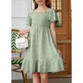 thumbnail image 4 of Vestido de verano bíblico para niñas adolescentes con flores de chifón de 12 a 13 años, 4 of 9