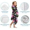 thumbnail image 7 of Pioneer Flower Floral Print Pattern Hooded Bath Towel，50"x30" for Ages 3 To 12 Kids, Quick Dry Lightweight Soft Microfiber Hood Beach Towel Cover Up for Kids, 7 of 7