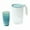 Blue, variant on Summercome Water Pitcher with 3 Cups, 2/5 Gallon Pitcher, Clear Plastic Pitcher with Flip-top Spout Lids, Iced Tea Pitcher for Fridge, Freezer/Dishwasher Safe, BPA Free Free