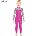 thumbnail image 3 of Niños y niñas niños trajes de buceo en traje de buceo secado rápido 2.5 mm Traje de baño de 2,5 mm para el buceo juvenil Snorkeling Surfing Natación Rosy S Speravity OD003673-01, 3 of 7