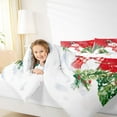 thumbnail image 4 of Homewish Cartoon Christmas Snowman Bedding Comforter Set,Merry Xmas Twin Comforter Sets,Red White Bedding Set For Girl Boys Kids,Super Cozy Room Decor Reversible,2pcs, 4 of 8