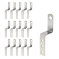 thumbnail image 1 of Geesatis 15 soportes de esquina en forma de Z en ángulo recto con tornillos de montaje para estante de muebles de hierro de 3,2 x 0,6 pulgadas, 1 of 5