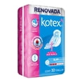 thumbnail image 3 of Toallas femeninas Kotex Slim con alas flujo moderado 32 pzas, 3 of 6