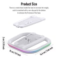 thumbnail image 6 of Vertical Stand for PS5 Slim Disc & Digital Edition PS5 Standing Base with RGB Lights Simple Anti-slip Accessories-White, 6 of 9