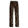 thumbnail image 5 of Womens Halloween Pajamas Pants Ladies Pumpkin Spider Pajama Cute Soft Long Bottoms Fall Elastic Waist Lounge Pants L, 5 of 5
