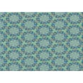 thumbnail image 1 of Ahgly Company Machine Washable Indoor Rectangle Transitional Azure Blue Area Rugs, 7' x 10', 1 of 7