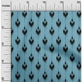 thumbnail image 2 of oneOone Cotton Flex Medium Blue Fabric Asian Ikat Craft Projects Decor Fabric Printed By The Yard 40 Inch Wide, 2 of 4