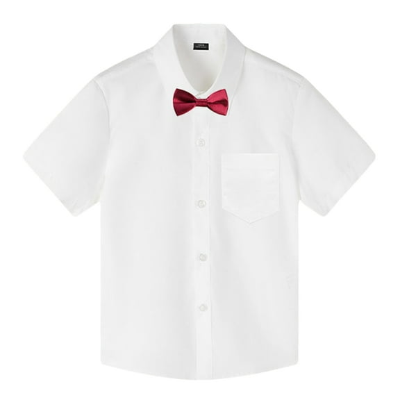 Kid Girls' Button Down Shirts Girls White Button Down Shirt Boys Formal Shirt Boys Collared Shirts Size