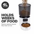 thumbnail image 3 of iHome Smart Automatic Pet Feeder, 4L WiFi App-Controlled Food Dispenser for Cats & Dogs, 3 of 6
