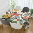 thumbnail image 2 of Yayeee Tablecloths 54" x 54" Rectangle Wrinkle Resistant Party Table Cover, Black Flowers Pattern, 2 of 8