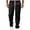 Black, variant on Man's Twill Chino Pants Drawstrings Casual Loose Stretch Jogger Pants Elastic Waist Trousers with Pockets White M