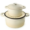 thumbnail image 5 of BergHOFF Neo Cast Iron 3qt. Round Dutch Oven 8" with Lid, Meringue, 5 of 7