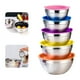thumbnail image 3 of Inteprter Cuencos para mezclar de acero inoxidable, 5 uds., ensaladera doméstica multiusos con tapa, juego de cuencos de Metal anidados para cocinar, Mostrada Inteprter HA016133-00, 3 of 6