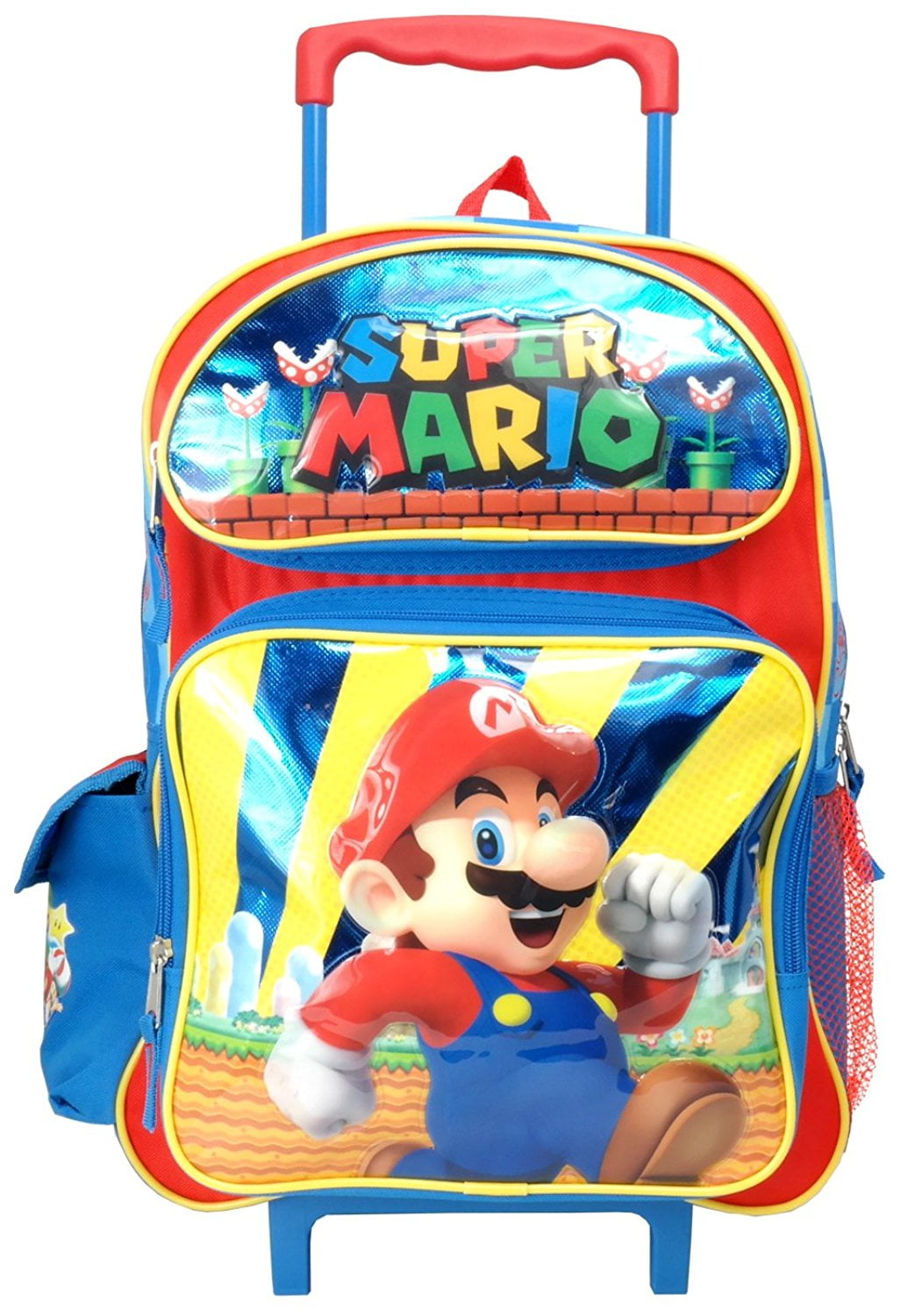 Mario backpack with wheels Clearance