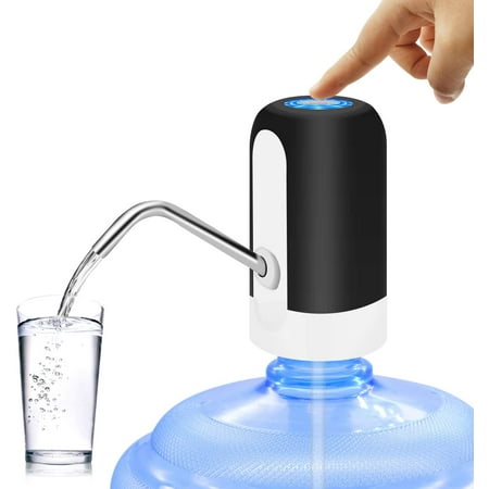 

Rechargeable Universal Water Bottle Pump 5 Gallon Water Dispenser Automatic Water Jug Dispenser with Switch and USB for Camping Kitchen Workshop Garage