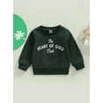 thumbnail image 2 of Faithtur Baby Girls Boys Sweatshirt, Long Sleeve Crew Neck Letters Print Fall Pullover Tops, 2 of 9