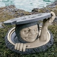 thumbnail image 4 of Worker Handicraft Ornaments Creative Diy Decorative Manhole Cover Small Person Resin Statue For Outdoor, 4 of 5