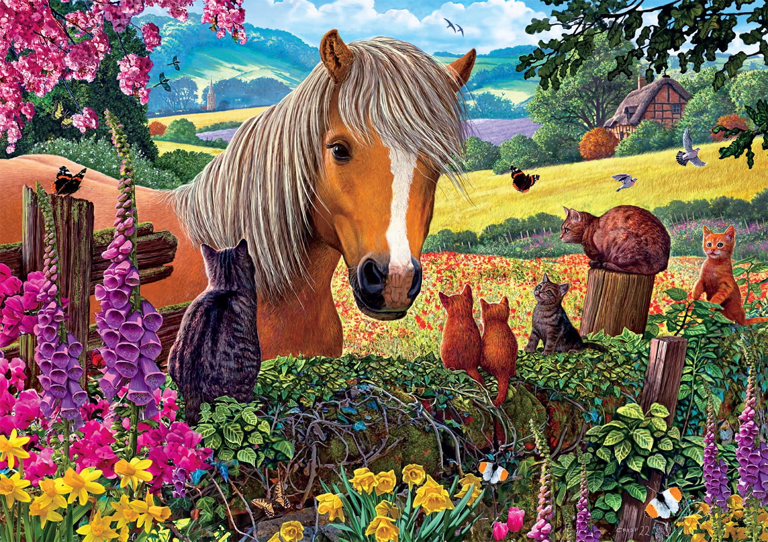 Buffalo Games 500-Piece Country Life Some Friendly Advice Jigsaw Puzzle