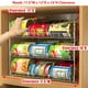 thumbnail image 3 of Organizador para guardar latas, artículos sencillos para el hogar, 3 niveles, cromado, 36 latas, 3 of 7