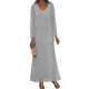 thumbnail image 1 of Vestido Clothfun con cuello en V para la madre de la novia y chaqueta plateada, 1 of 7