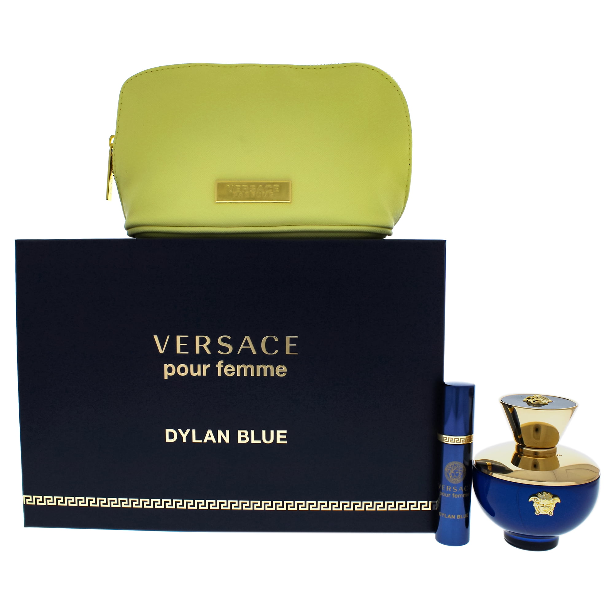 Versace Dylan Blue Dylan Blue by Versace for Women 3 Pc Gift Set 3.4oz EDP Spray, 10ml EDP