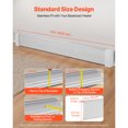 thumbnail image 2 of KFFKFF 6 ft Baseboard Heater Cover, Durable Steel Front Panel for Electric Heating Units, Easy-to-Install Replacement for Home Use, Ideal for Bedrooms, White Finish, 2 of 9