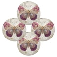 thumbnail image 5 of WOBOGO Dreamy Butterfly Round Placemats Set of 1 Heat Resistant Washable Kitchen Table Decorations 15.4in, 5 of 7
