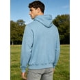 thumbnail image 6 of Hansber Men Kangaroo Hoodie for Dad and Baby Cozy Fabric Back Gear Weekend Morning Hooded Sweatshirt Blue M, 6 of 7