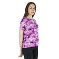 thumbnail image 4 of Moomaya WoMen's Printed Top T-shirt Casual Stretchable Jersey Top Short Sleeve Blouse, 4 of 9