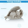 thumbnail image 3 of Dream Lifestyle The Cat Angel Memorial Statue,Cat Angle Memorial Tombstone Angel Decorations,Resin Pet Tombstone Cats Cat Figurines,Pet Grave Markers Dog Cat in Angel Wing Figurine, 3 of 8