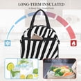 thumbnail image 4 of Naloa Zebra Print Lunch Bag for Women & Men Insulated Lunch Box or Cooler Lunch Tote Bags for Work, Travel, Outdoor, 4 of 5