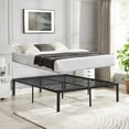 thumbnail image 2 of VECELO 16' Queen Size Metal Platform Bed Frame, Black, Queen, 2 of 8