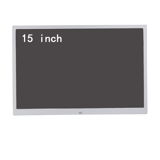 15 inch digital photo frame aluminum alloy photo frame HD LED electronic photo album calendar video player HDMI AV Input