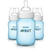 Philips 9 oz Blue Edition Anti-Colic Wide-Neck Bottles 1m+, 3 count