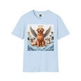 thumbnail image 4 of Golden Retriever Angel Unisex Softstyle T-Shirt, 4 of 10