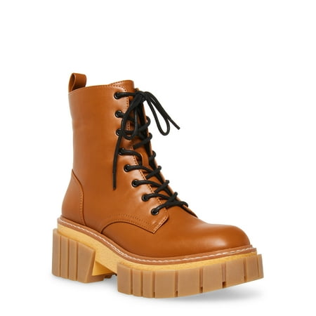 

Madden Girl Women s Philly Exaggerated Lug Sole Lace Up Boot