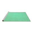 thumbnail image 2 of Ahgly Company Machine Washable Indoor Rectangle Abstract Turquoise Blue Modern Area Rugs, 2' x 5', 2 of 4