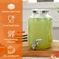 thumbnail image 3 of Dispensador de bebidas de vidrio Moretoes 4L para fiestas con caño, 3 of 8