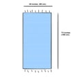 thumbnail image 2 of Swan Comfort Luxury Turkish Cotton Bath Towel Ultra Absorbent and Soft 73" x 35.5" - Light Blue, 2 of 6