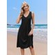 thumbnail image 2 of Vestido Zeagoo casual de verano a media pierna plisado con bolsillos, 2 of 6