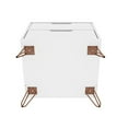 thumbnail image 4 of Rockefeller 2.0 Mid-Century- Modern Nightstand with 2-Drawer in White, 4 of 5