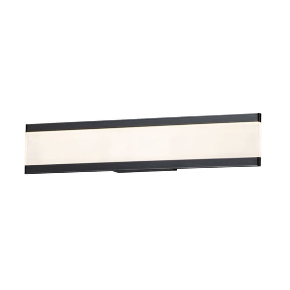 Maxim 24754FT Black Visor 24" Wide Integrated Led Bath Bar