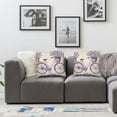 thumbnail image 3 of AWERP Bicycle Violet Purple Bike with Lavender Flowers Bouquet in Basket Retro Decorative Pillowcase Cushion Set of 2 White, 3 of 6