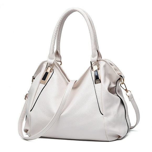 Ediodpoh Roomy Fashion Womens Handbags Ladies Purse Satchel Shoulder Bags Tote Leather Bag Totes White