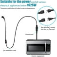thumbnail image 4 of GHSDFBB 10Ft Extension Cord with Switch, SJTW 16AWG/13A 3 Prong Extension Power Cable, Flat Plug Heavy Duty Power Cord for Indoor/Outdoor Use-UL Listed,3M, 4 of 7