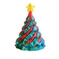 thumbnail image 6 of 1pc 3D Printed Christmas Tree Decompression Spinning Three-dimensional Structure Stress Relief  New Year Christmas Gift, 6 of 7
