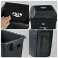 thumbnail image 4 of 13 Gallon Swing Top Trash Can, 4-Pack Large Plastic Kitchen Garbage Can with lid, Gray, 4 of 7