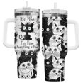 thumbnail image 1 of Aspiradora Tumbler 34HD Funny Black Cat de 1182 ml, acero inoxidable, 1 of 6